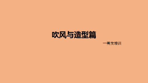 美发培训吹风与造型篇PPT课件