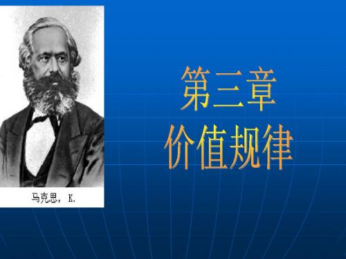 大学政治经济学(资本主义部分)第三章价值规律