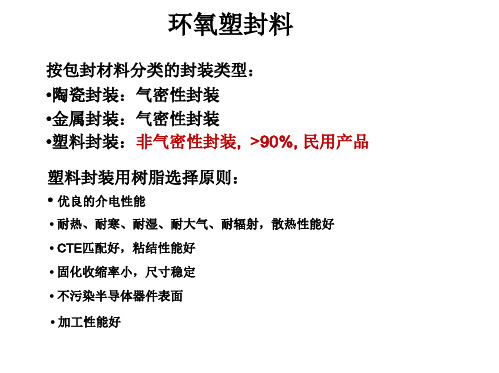 化学功能材料 第七章 环氧塑封料