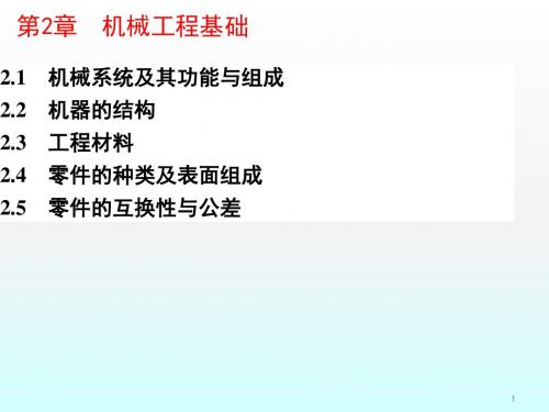 机械系统及其功能与组成ppt课件
