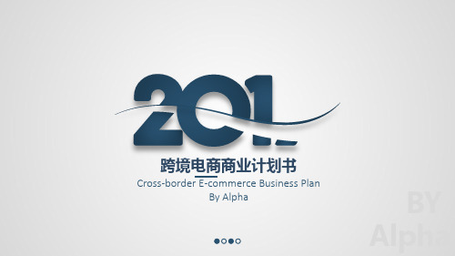 跨境电商商业计划书精品示范23张