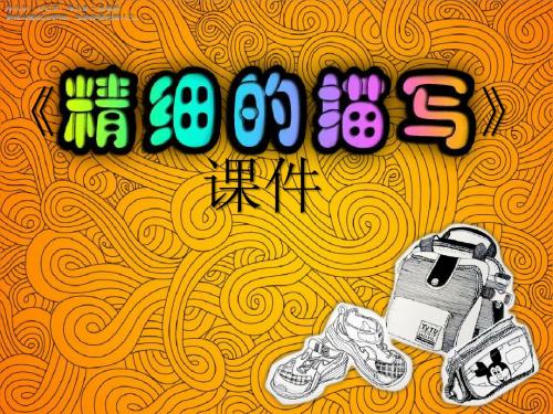五年级下册美术教学课件《精细的描写》课件2 人美版