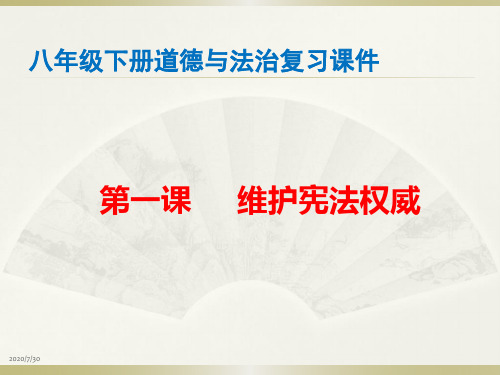 人教版八年级下册道德与法治复习课件
