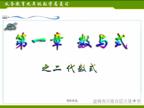 代数式的分类(基础教学)