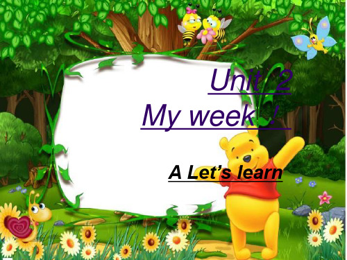 小学英语新版人教版(PEP)五年级上册Unit2 My week PartA learn课件.ppt