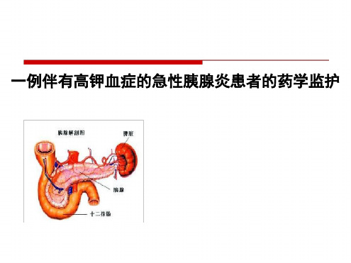 病例分析：伴有高钾血症的急性胰腺炎患者的药学监护