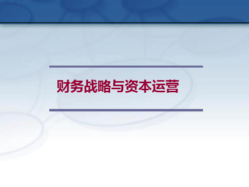 1财务战略与资本运营北京