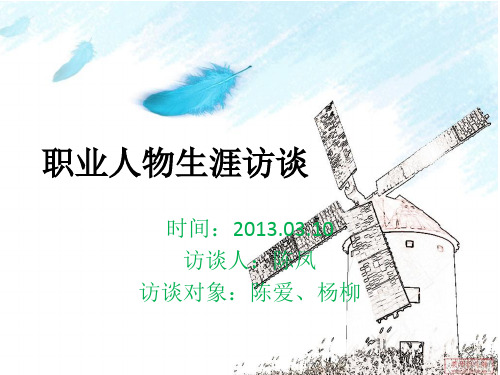 职业任务生涯访谈