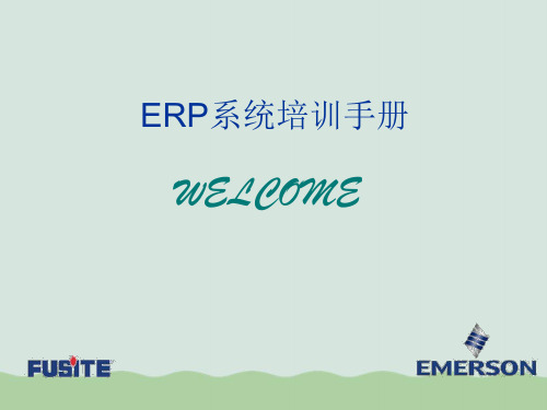 ERP系统培训手册PPT(共14页)