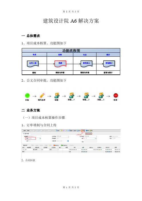 AISINO_ERP_A6售前解决方案【建筑设计】