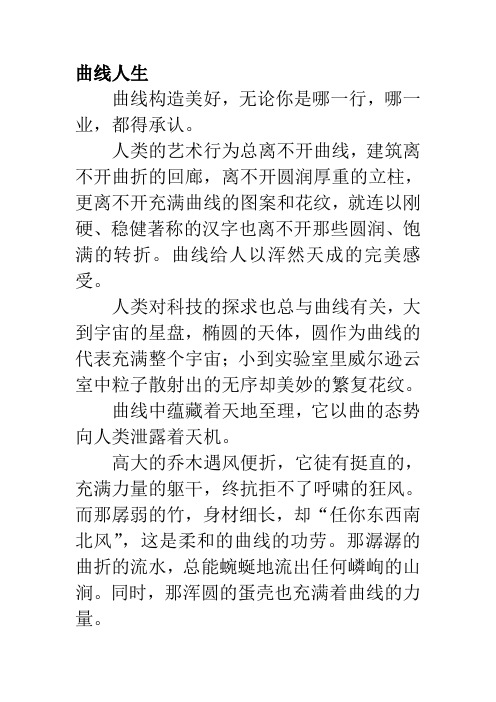 曲线人生