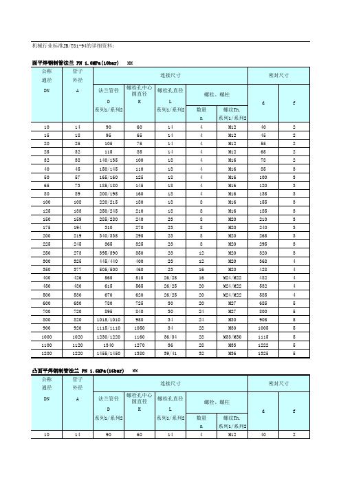 机械标准JB-T82.4-94钢法兰