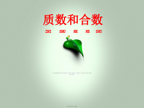 数学五年级下人教新课标2-3质数和合数课件(8张)
