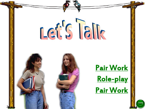 英语视听说UNIT1 Let's Talk