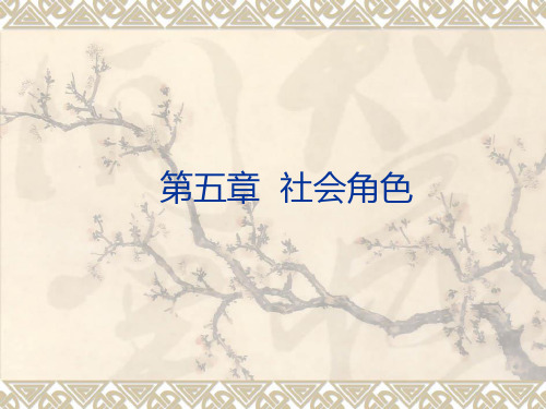 第四讲 社会角色