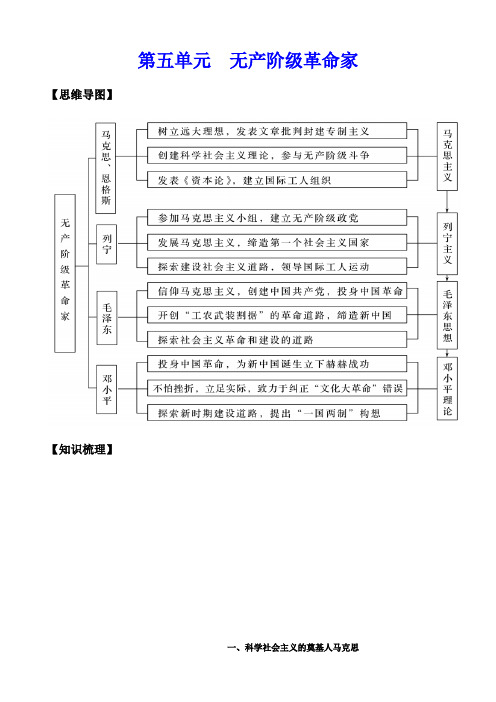 第05单元 无产阶级革命家(解析版)
