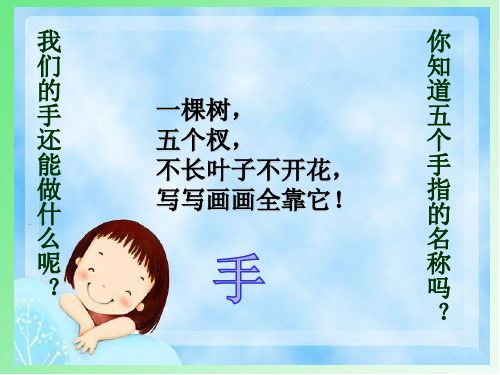 小学美术《手形添画》课件