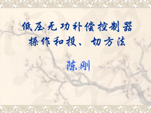 低压无功补偿控制器