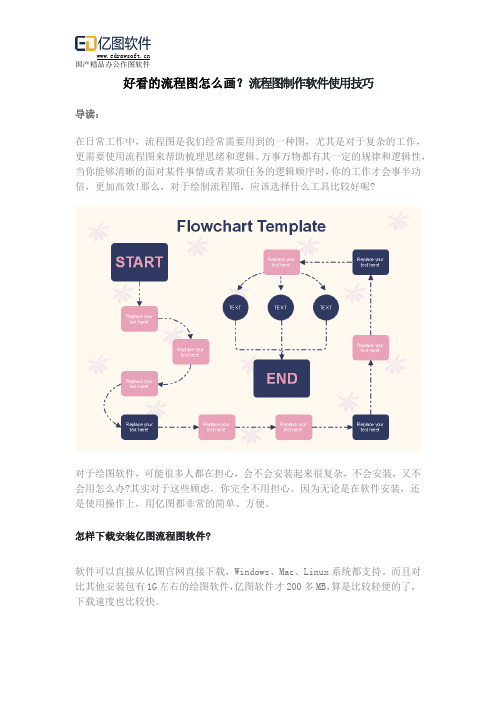 好看的流程图怎么画？流程图制作软件使用技巧