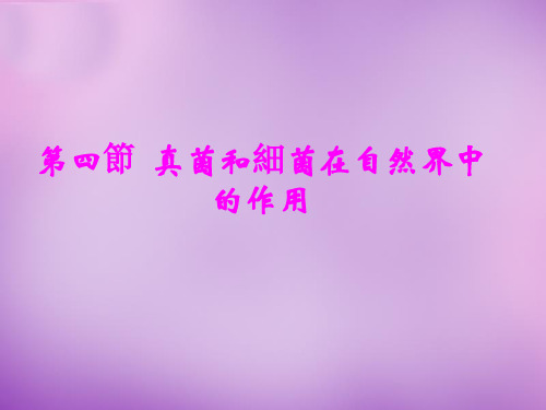 济南初中生物七上《微生物在生物圈中的作用》PPT课件(5)