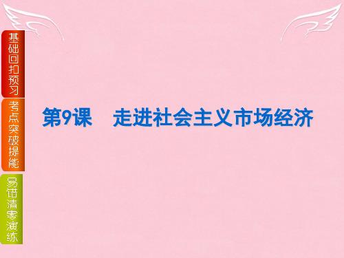 【高考复习方案】(浙江专供)高考政治一轮复习课件(基础回扣预习+考点突破提能+易错清零演练)第9