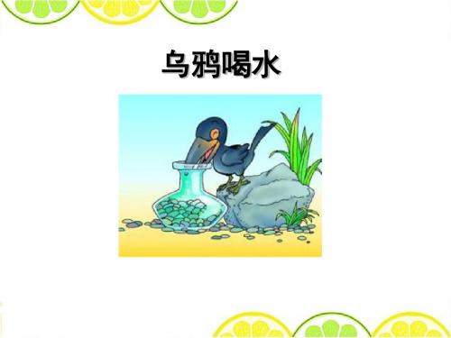 最新配套苏教版《乌鸦喝水》精品课件