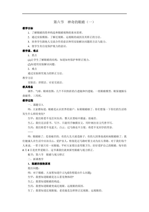 (市优)教案   神奇的眼睛