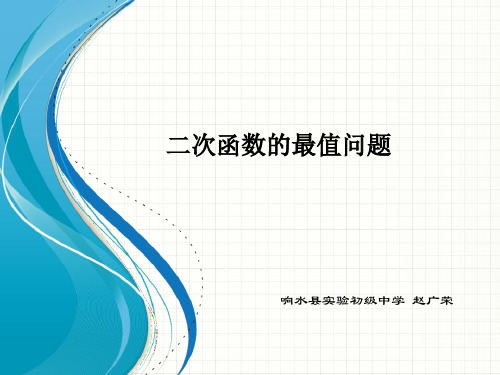 5.5用二次函数解决问题