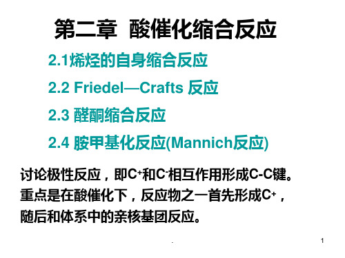 第二章酸催化缩合反应PPT课件