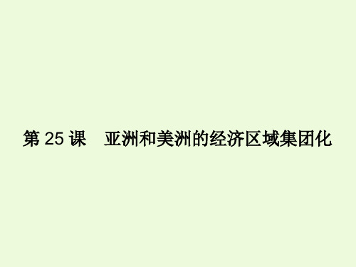 5.25亚洲和美洲的经济区域集团化课件