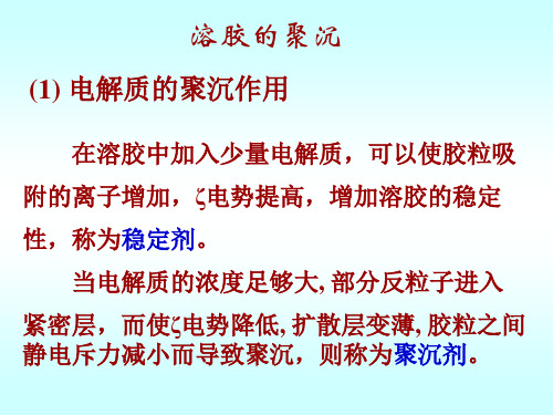 影响溶胶稳定性的因素