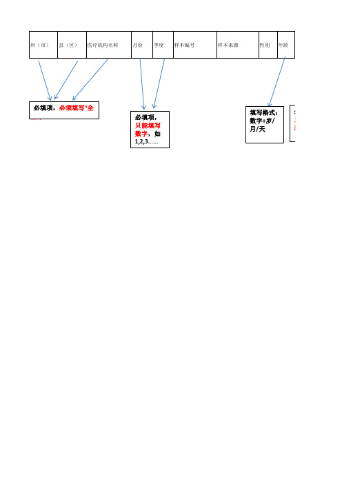 云南省PITC报表系统模板及填写要求