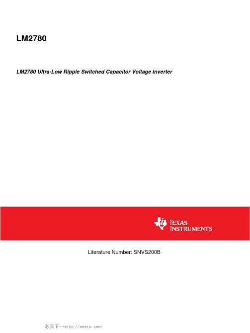 LM2780TPNOPB系列规格书,Datasheet 资料