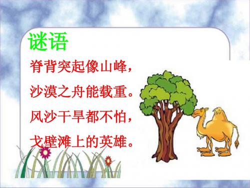 人教版小学语文三年级上册《找骆驼》PPT课件