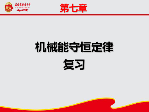 人教版高一物理必修2第七章 机械能守恒定律复习专题典型例题22张ppt
