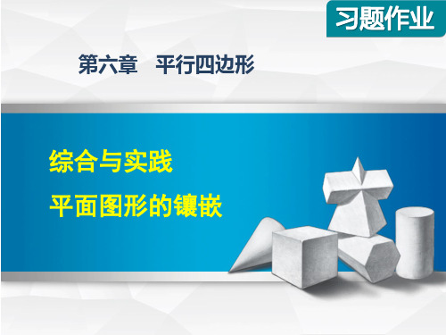 【北师大版】初二数学下册《综合与实践 平面图形的镶嵌》习题课件(附答案)