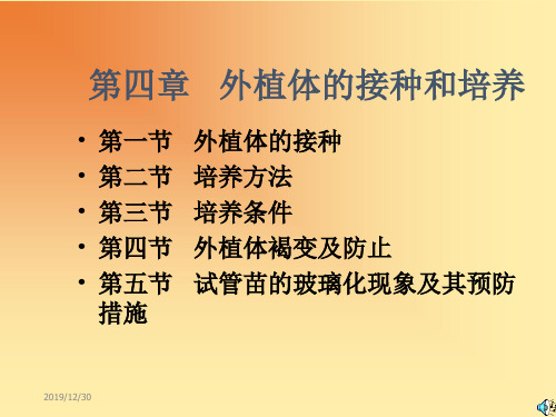 第四章外植体的接种与培养ppt课件