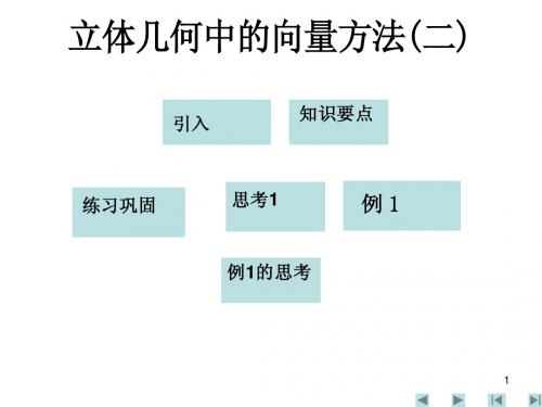 3.2立体几何中的向量方法(二)