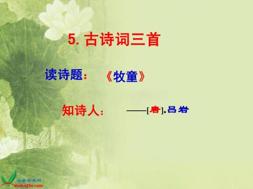 5.古诗词—牧童
