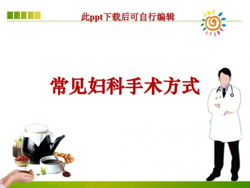 常见妇科手术方式ppt课件