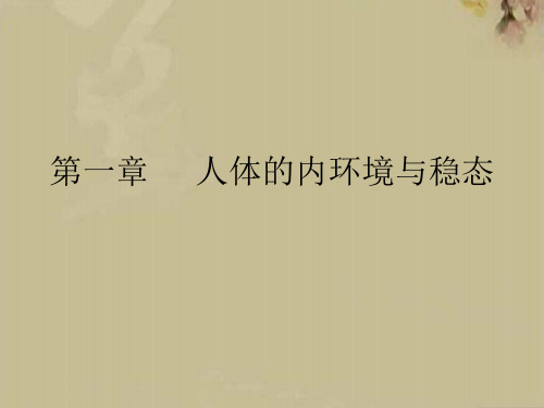 人体的内环境与稳态(1)