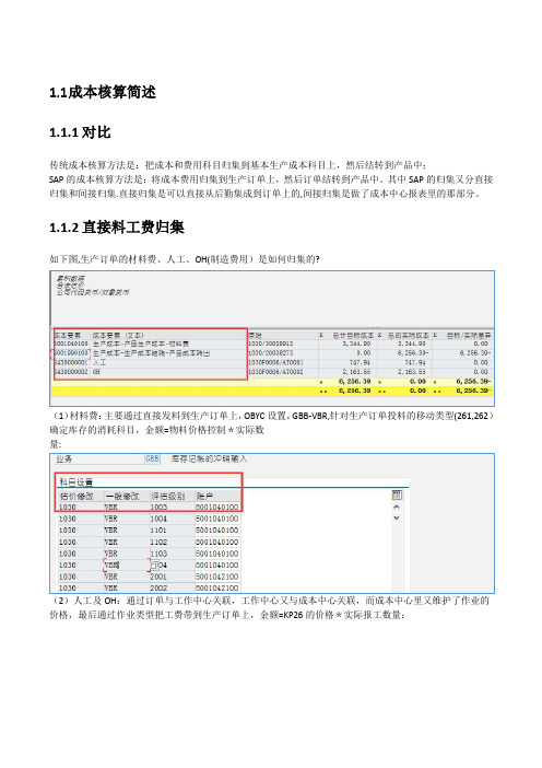 SAP FICO 生产成本核算原理精解