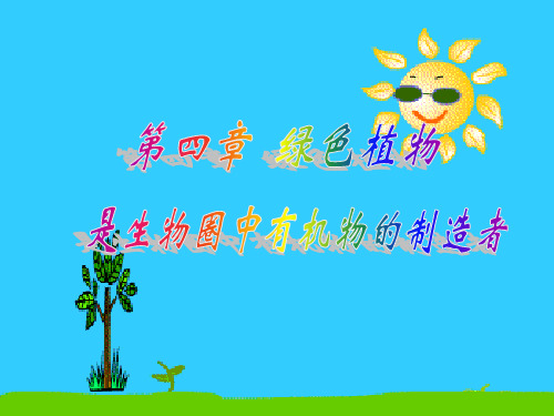 七年级生物绿色植物通过光合作用制造有机物优秀课件