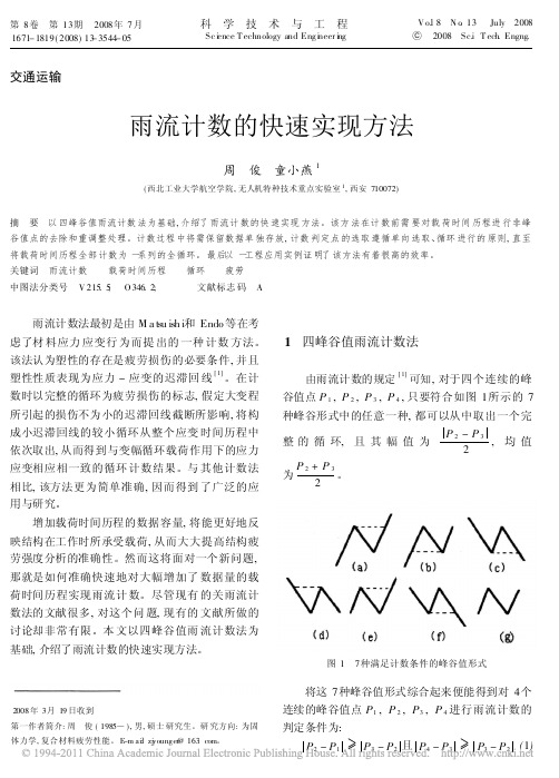 雨流计数的快速实现方法