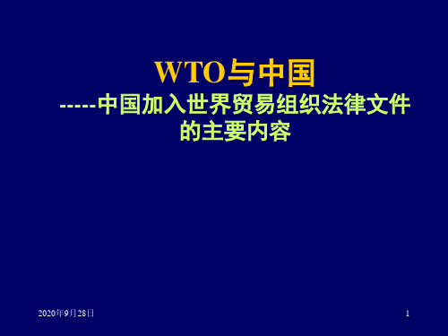 wto与中国PPT课件