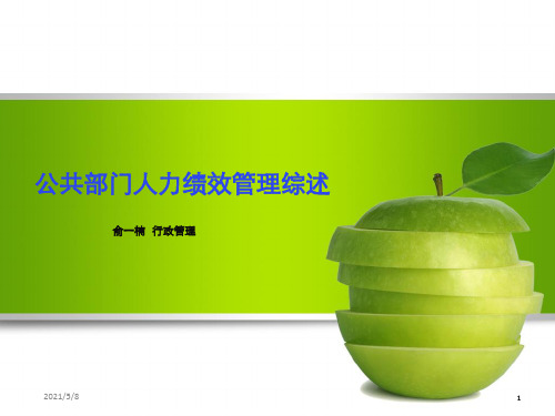 公共部门绩效管理综述