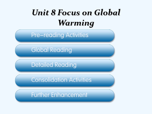 Unit 8 Focus on Global Warming综合教程二 PPT