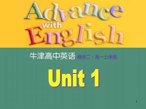 牛津译林模块二-unit1-ReadingPPT课件