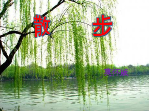 人教版七年级语文上册部编版《散步》PPT课件