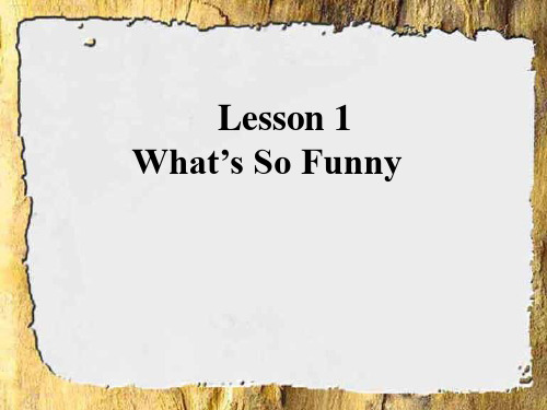 北师大版高二英语选修6《Unit17 Lesson 1》课件